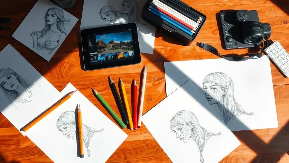 How AI references made my hand drawn art better